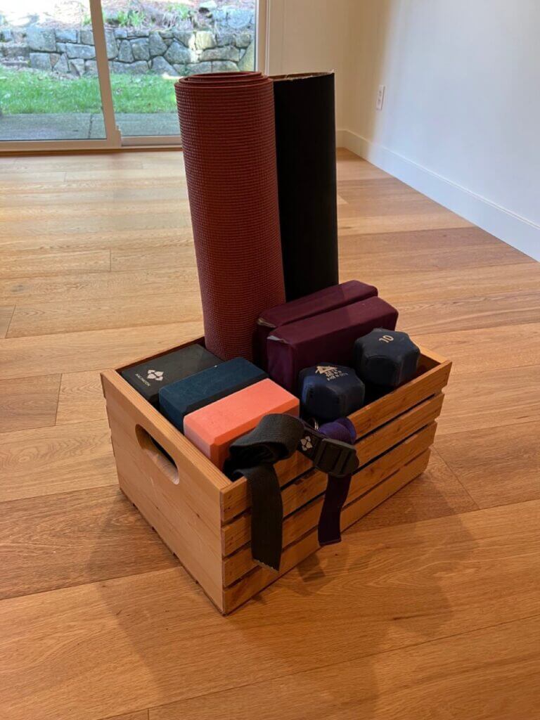 Yoga Mat Storage Rack Home Gym Equipment Organization Men Women