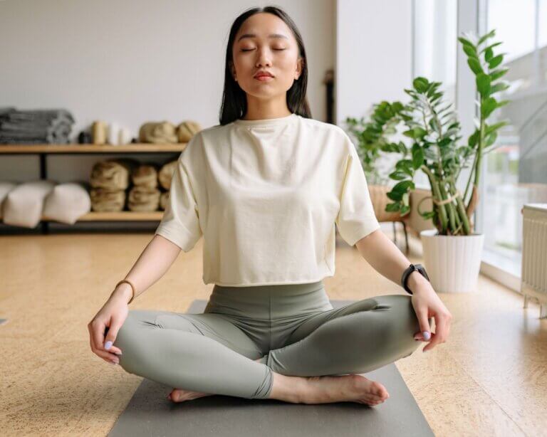 Yoga teacher reflecting on professional growth