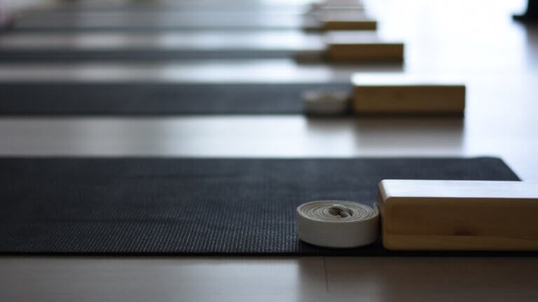 yoga Studio props header image for May 2026 newsletter
